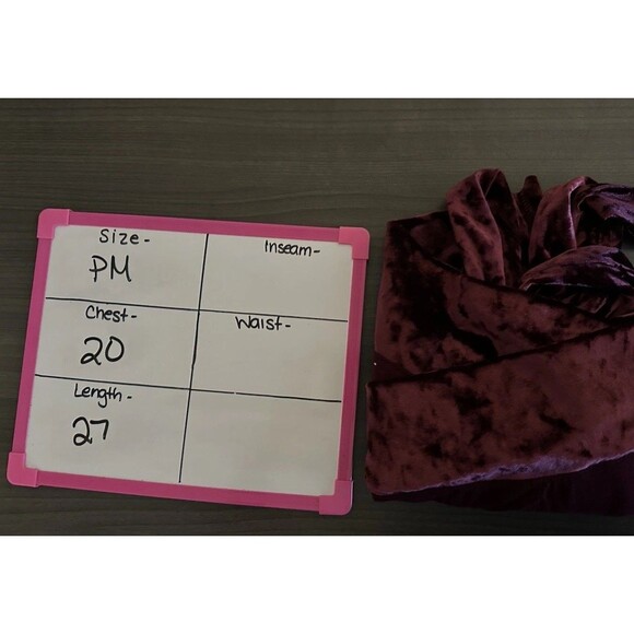 Womens Petite Medium Y2K Vamp Goth Velvet Top Whimsigoth Romantic Oversized - Picture 3 of 3